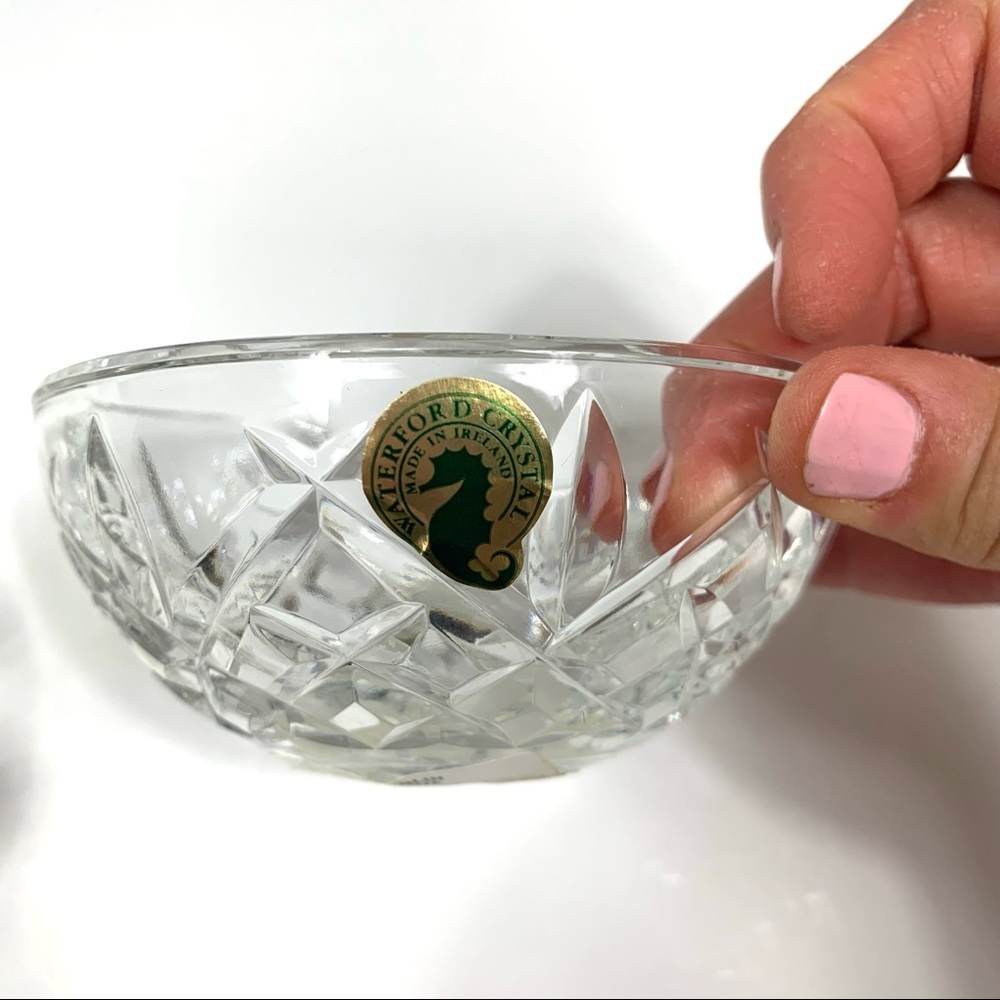 (2) Waterford Crystal Araglin Votives with Candles - Picture 11 of 13